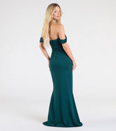 Grace Off-The-Shoulder Wrap Mermaid Formal Dress
